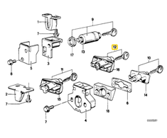 BMW Heckklappenverschluss Mit Schl 5 E12 6 E24 Originalus 51241862358