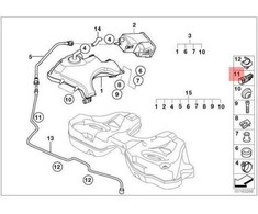 BMW Hose Support 5 E60 520d 525i 530d Originalus 16131184924