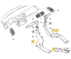 BMW Hutmutter E81 E87 E90 F30 F10 F06 Originalus 51711934930