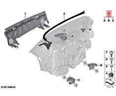 BMW I20 Ix Xdrive40 Xdrive50 Kairio Žibintų Remonto Rinkinys Originalus 63215A220B5