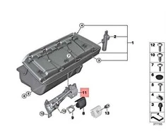 BMW i3 I01 Pirštinių dėtuvės užrakto mechanizmas Originalus 51169302869