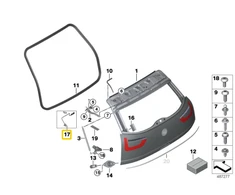 Bmw I3 I01 Remonto Kompaktas Mikroswitch Originalus 51247453841