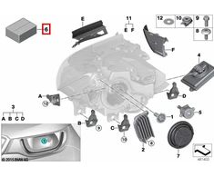 Bmw I3 I8 Galinio Žibintų Servo Variklio Remonto Komplektas Originalus 63117367753