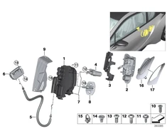 BMW I8 I12 Dešinysis Sistemos Spynas Originalus 51218497858