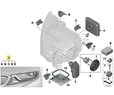 Bmw I8 I12 ŽibintŲ Remonto Rinkinys Originalus 63117387447