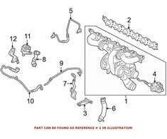BMW išmetimo kolektoriaus tarpiklis 11657643149 Originalus