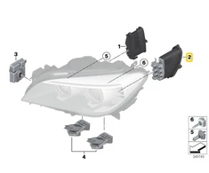 Bmw Išoriniai Lempučių F01 F02 2011 2015 Originalus 63117339060