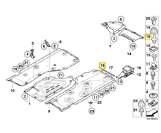 BMW išplečiamoji kniedė Originali 51161881149