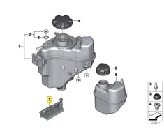 BMW Išplėtimo Bakelio Skundas F20 F21 F22 F23 F30 F31 F32 F33 F34 F36 Originalus 17138634324