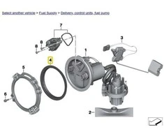 BMW K08 K09 K21 K22 K23 K27 K32 K33 K42 K46 K47 K51 tarpinė originali 16117700995
