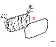 BMW K100 K1100 K1200 GT RS LT Gasket Originalus 11141461466