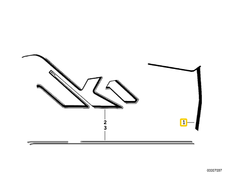 BMW K100RS Dešinės Pusės Abziehbild 51142315854