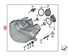 Bmw K1200 R Sport K1300 R Žibintai 2005 2007 Originalus 63127713390