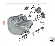 Bmw K1200 R Sport K1300 R Žibintai 2005 2007 Originalus 63127713390