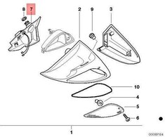 Bmw K1200 Rs Lt Lampenfassung Blinkleuchte lin Originalus 63132305813