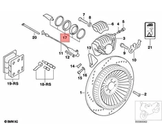 Bmw K1200gt K1200rs Variklio Atramos Rinkinys Originalus 34117653275