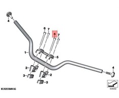 BMW K23 varžtas Originalus 07129909414