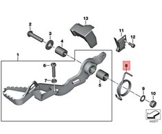 BMW K25 0389 0389 0320 0317 atraminė spyruoklė 35217666719 originali