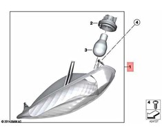 Bmw K26 R 900 Rt R 1200 Rt Priekinis Desinysis Baltas Posukio Indikatorius Originalus 63137714088