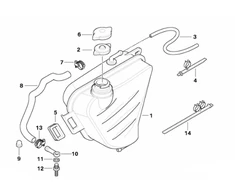BMW K40 adapteris Originalus 17127695416