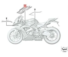 Bmw K46 S 1000 Rr Kairės Raidės Originalus 51148526075