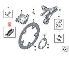 BMW K49 0D13 0D23 0D33 0D43 galinės stabdžių trinkelės originalios 34218556442