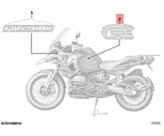 BMW K51 R 1200 GS Adv R 1250 GS Adv Raidės dešinė Originalus 51148405058
