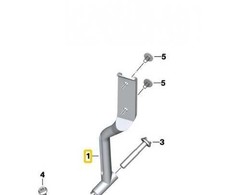 BMW K52 įspėjamojo žibinto laikiklis dešinėje 63178548566 originalus