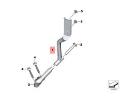 BMW K52 įspėjamojo žibinto laikiklis kairėje pusėje originalus 63178548567