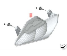 BMW K52 LED posūkio kampinis žibintas priekinis dešinysis originalus 63138541626