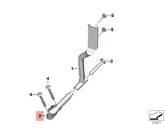 BMW K52 montavimo įspėjamojo žibinto laikiklis dešinėje 63178548568 originalus