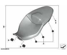 BMW K69 Sėdynė Originalus 77348392789