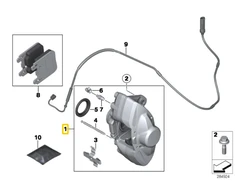 BMW Kairės Stabdžių Korpusas F20 F21 F30 F31 F32 F33 F34 F36 Originalus 34216799461