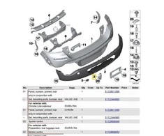 Bmw Kairysis Bamperis Mini Paceman R61 2012 2016 Originalus 51129809961