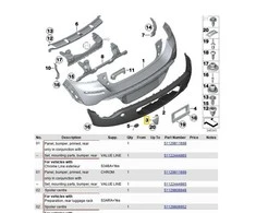 Bmw Kairysis Bamperis Mini Paceman R61 2012 2016 Originalus 51129809961