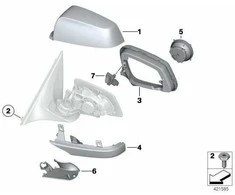 BMW Kairysis Palaikymo Žiedas E60 E61 F07 F10 F11 Originalus 51167266031