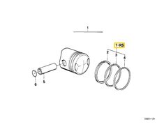 Bmw Kolbenringe Reparatursatz R50 R60 R75 R80 11251256477