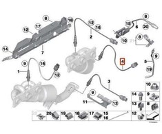 Bmw Lambda Sonde Deguonis Sensorius E60 E61 E63 E64 E65 Originalus 11787545244
