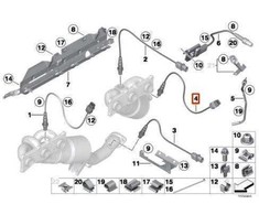 Bmw Lambda Sonde Deguonis Sensorius E60 E61 E63 E64 E65 Originalus 11787545244
