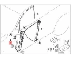 BMW Langas Gidas Dešinė 3 E46 41517029288