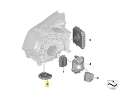 BMW LED Modulis Dienos Važiuoklio Šviesoms G30 F90 G31 G32 Originalus 63117214934