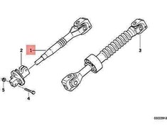 BMW Lenkspindel Unten 3 E36 32311092958 Originalus 32311092958