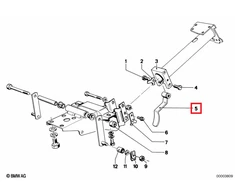 BMW Lever 5 E12 5 E28 2.5CS 6 E24 2500 Originalus 32311152992
