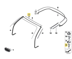 Bmw Linsenblechschraube E88 E92 E93 F23 F33 F83 G14 Originalus 41009175577