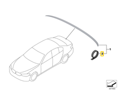 BMW Lipniu Juosta 5 G30 F90 M5 51628072571
