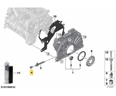 BMW Lizdas 3-u pinu E81 E87 E90 E91 E82 Originalus 12527804189