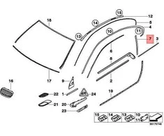 BMW M3 E92 316i 318i 320d 320i 320xd dangtelis B stulpelio dešinysis 51377453300 originalus
