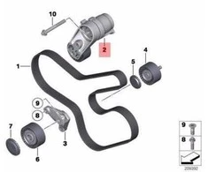 BMW Mechaninis Juostos Tempimo Prietaisas F20 F21 F30 F10 11288604266 Originalus