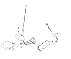 BMW MINI Antenos tvirtinimo veržlė Originali 65206925347