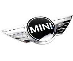 BMW MINI COOPER VARIKLIO DANGČIO EMBLEMA CHROMUOTAS ŽENKLIUKAS 51147026184